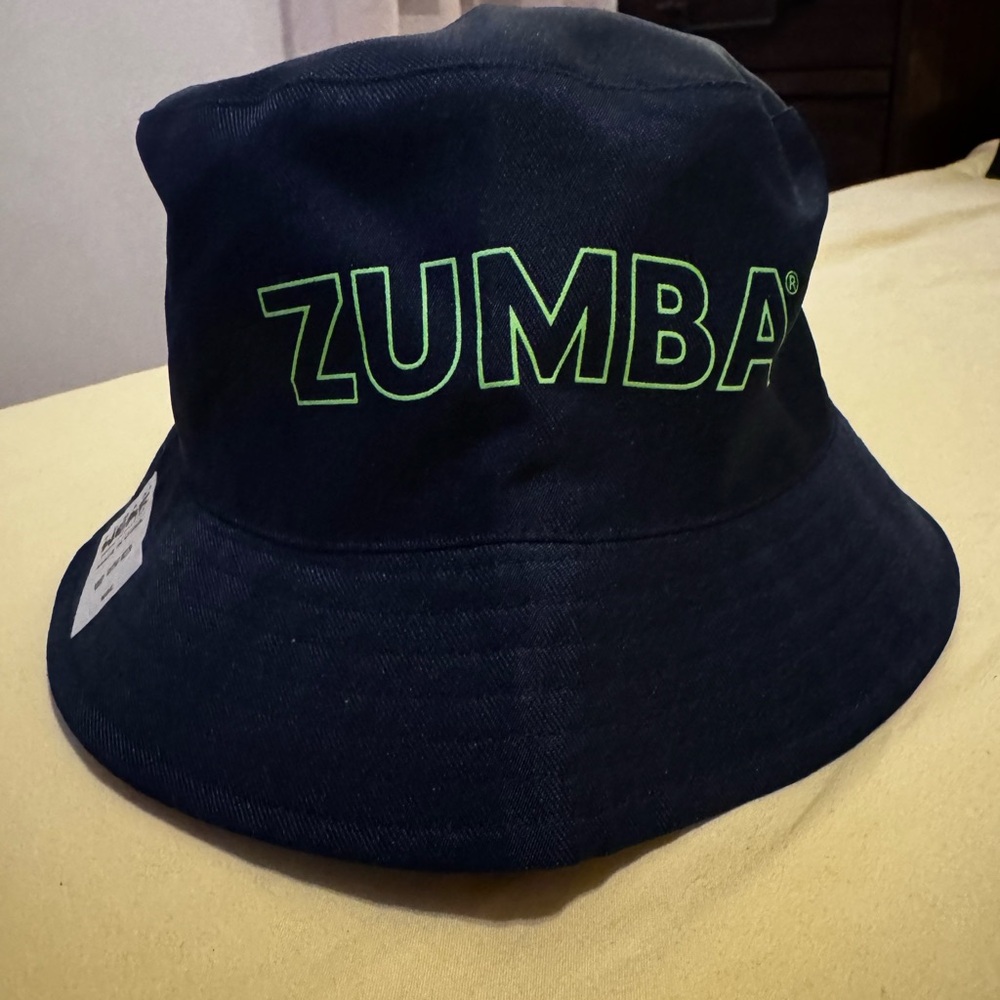 Zumba Fitness Navy Blue and Carribbean Reversible Bucket Hat